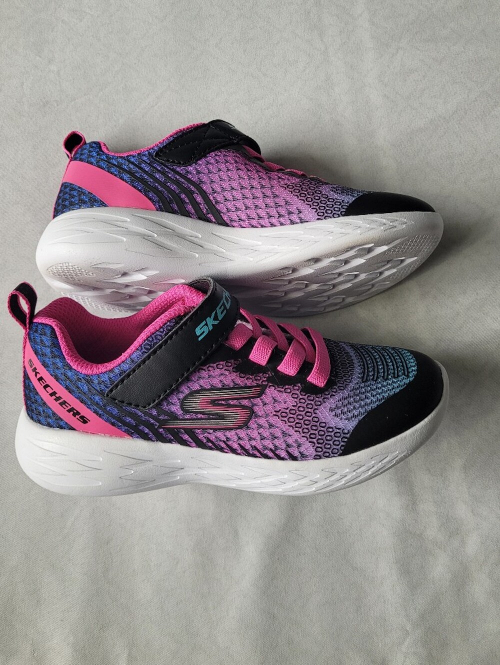 Skechers Girls' Pink & Purple Memory Foam Athletic Shoes